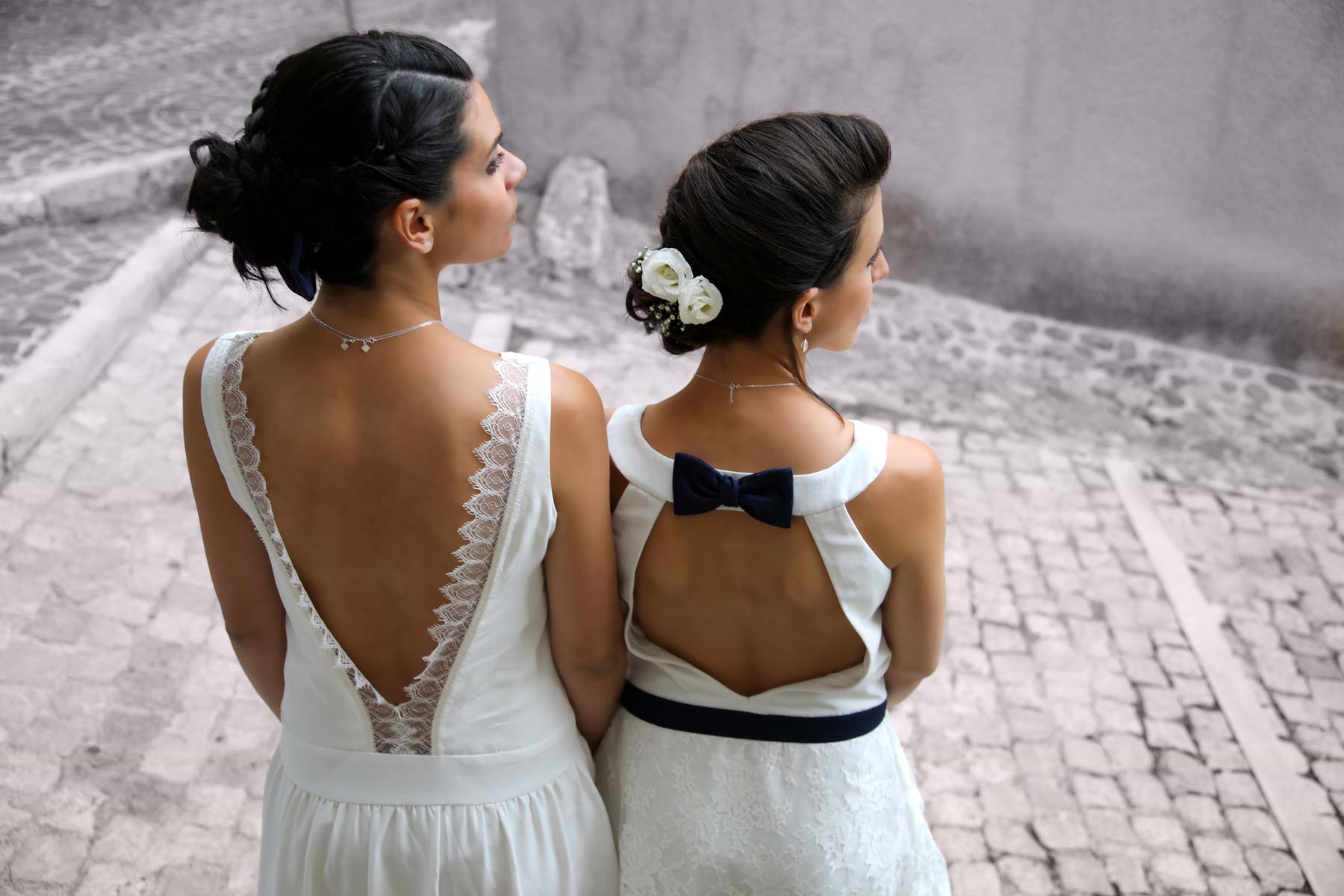 Deux robes pour deux mariages sur Nîmes